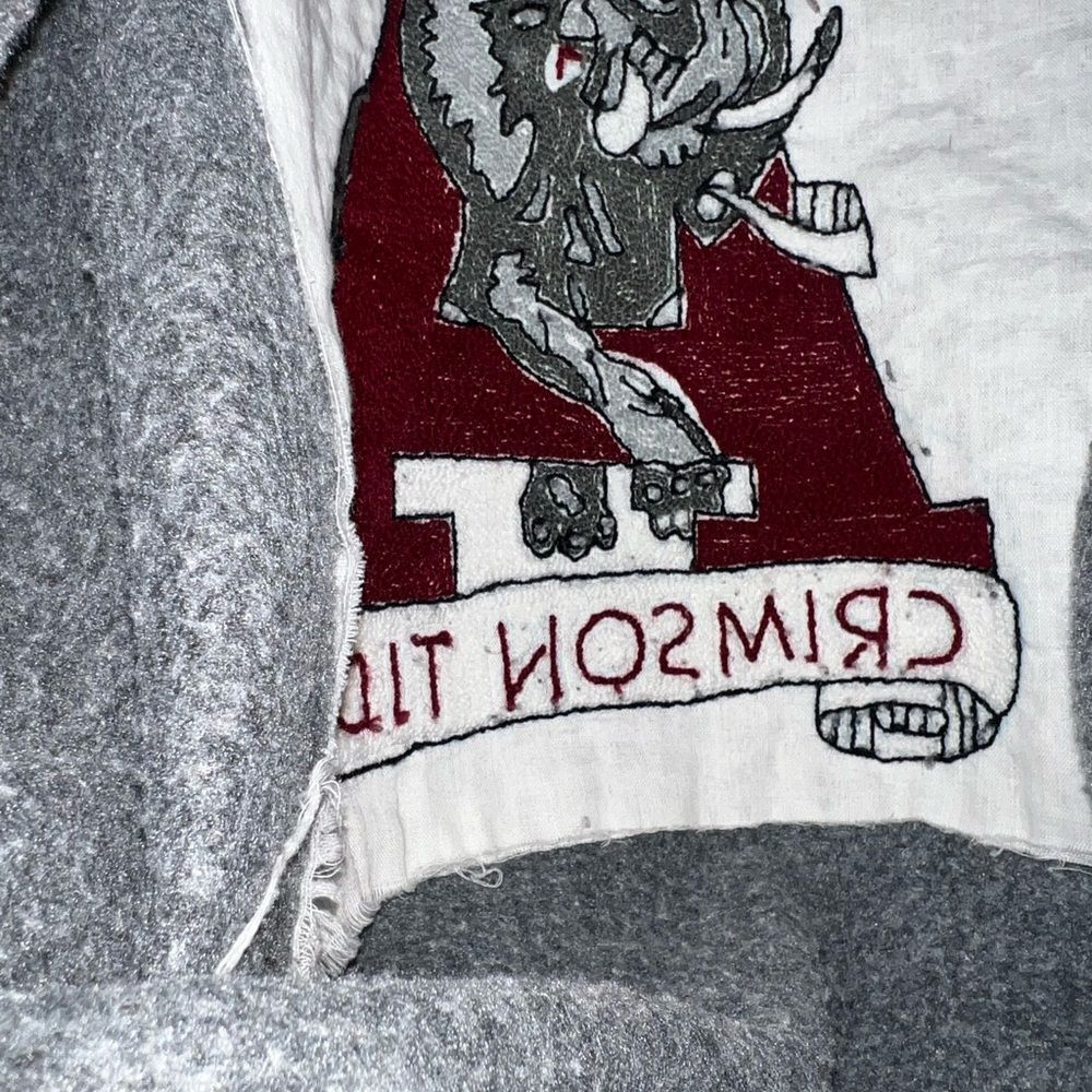 Alabama crimson tide vintage appliqué sweet shirt women’s xL - Picture 7 of 7